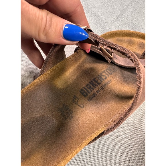 birkenstock mayari oiled leather tobacco brown Sandals Toe Loop Womens 36 L5 Regular Style Number BIRKENSTOCK Mayari Tobacco Brown Oiled
